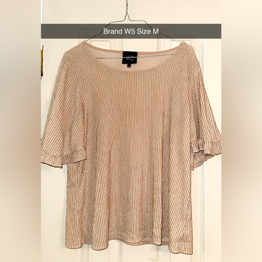 Textured Pink short sleeve shirt